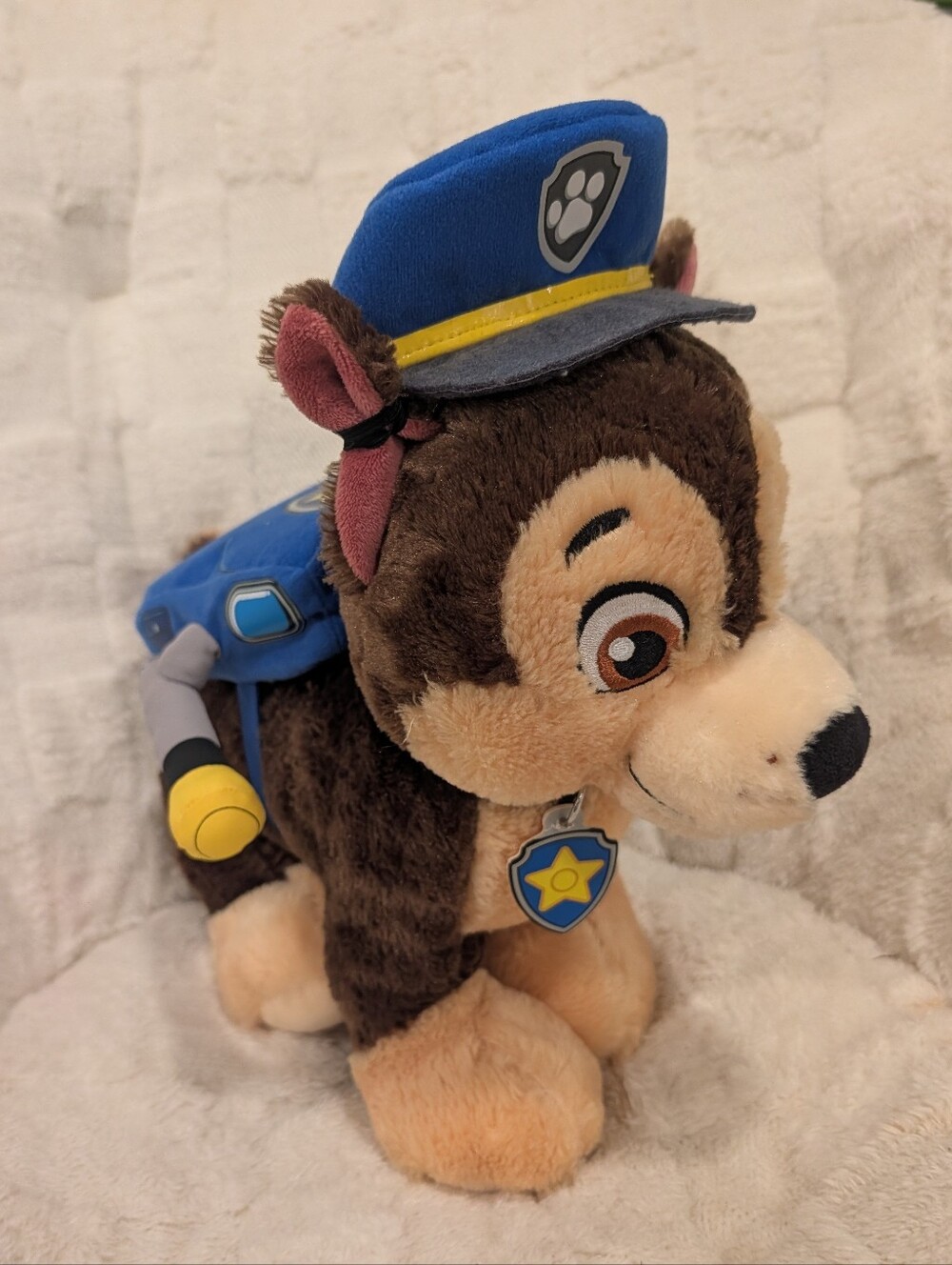 Build-A-Bear PAW Patrol Chase Plush Dog BAB Stuffie Toy